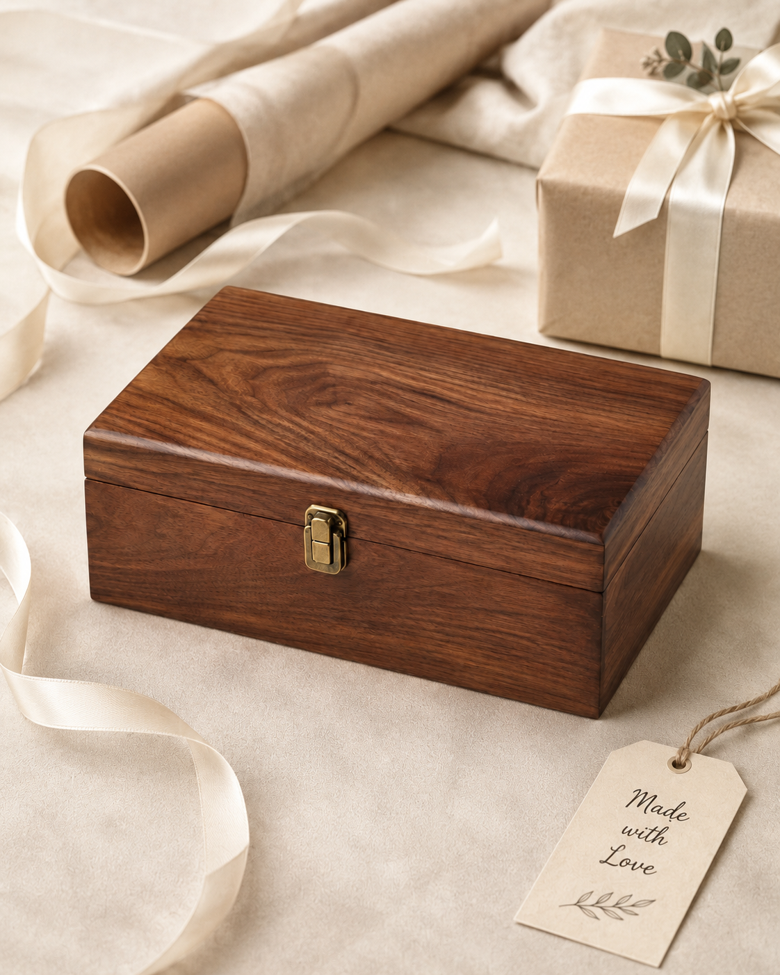 Walnut box gift styling